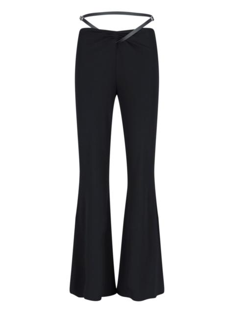courrèges 'SLASH SANGLE CREPE' PANTS