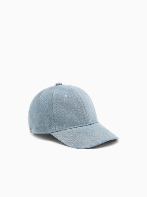EMPORIO ARMANI ICON DENIM BASEBALL CAP