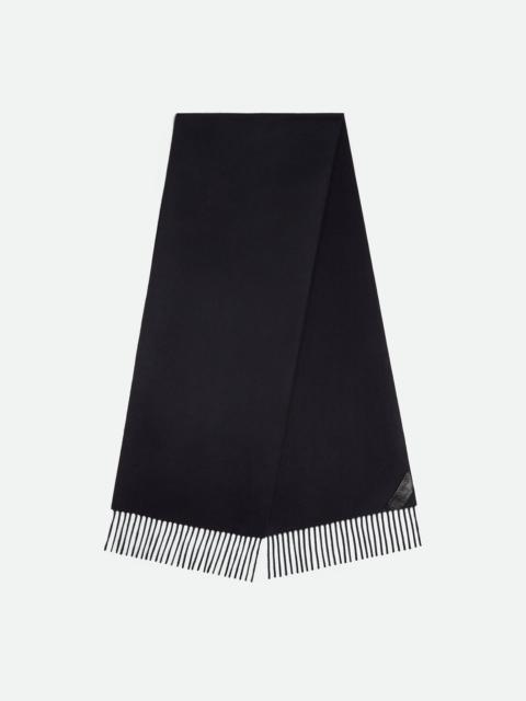 Bottega Veneta Cashmere Scarf With Leather Patch
