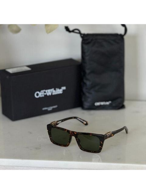 Off-White Off-White ALBANY Women Sunglasses Havana Green Square OERI13E ALBANY 6055