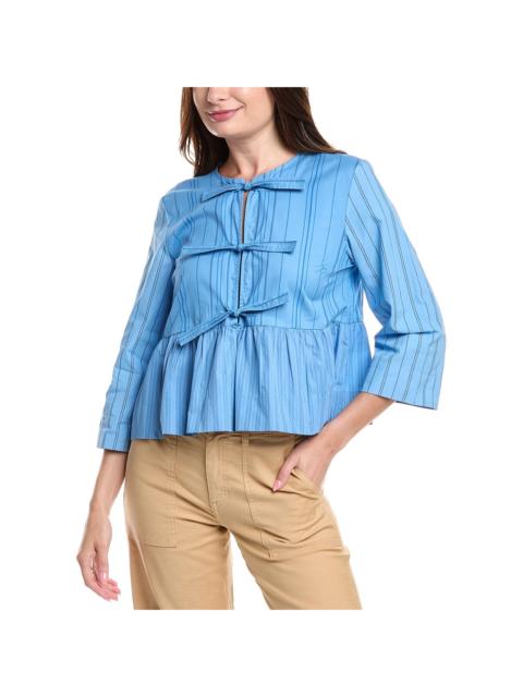 GANNI GANNI Peplum Blouse