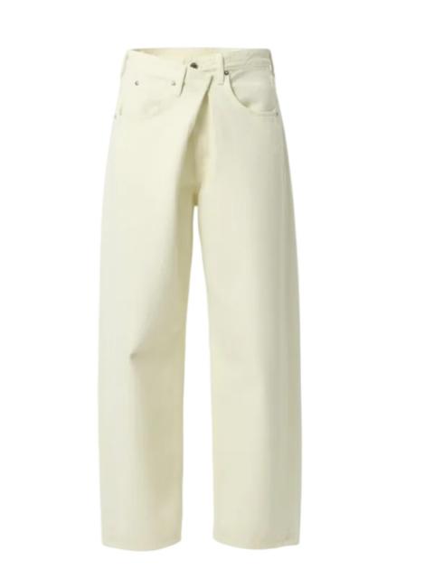 AGOLDE Vana Fold Jean in Lemon Zest