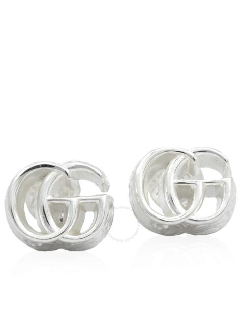 GUCCI Sterling Silver GG Marmont Logo Earrings - YBD770758001