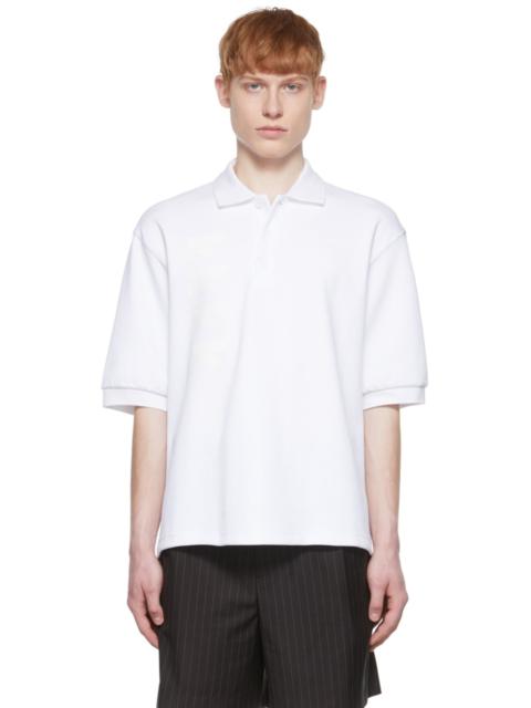 We11done White Cotton Polo