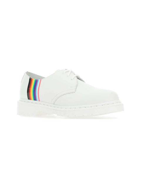 White Leather 1461 For Pride Lace-up Shoes