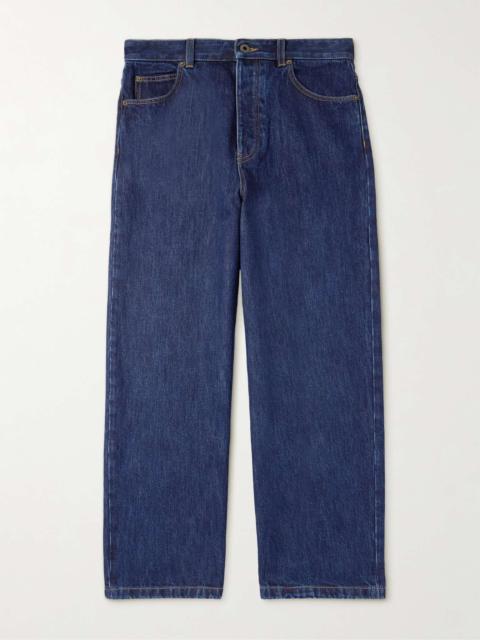 Loewe Wide-Leg Logo-Appliquéd Jeans