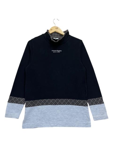 Other Designers Japanese Brand - Vintage Courreges Centre Logo Crewneck Sweatshirt