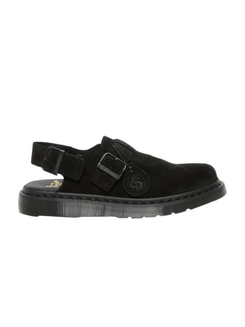 Dr. Martens Jorge Made in England Suede Slingback Mule 'Black'