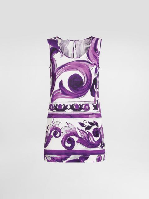 Majolica-print top