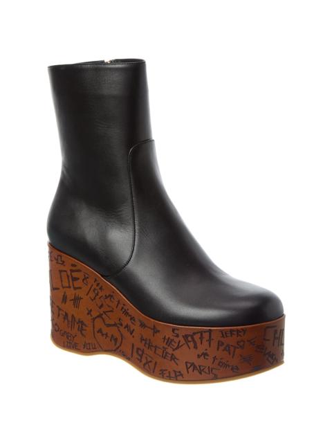 Chloé Chloé Maxime Leather Platform Boot