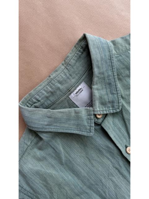 aa . 2 . LONG RIDER SHIRT S/S (COTTON/LINEN) . KASEZOME