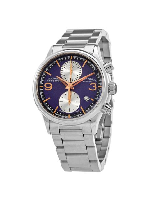 Other Designers Armand Nicolet MHA Chronograph Automatic Blue Dial Men's Watch A844HAA-BS-M2850A