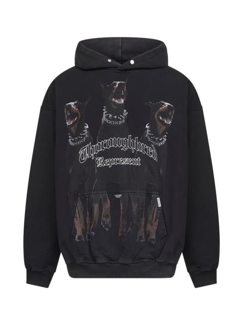 REPRESENT Black Thoroughbred hoodie