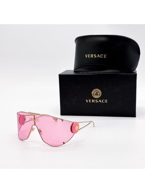 VERSACE New Versave VE2268 1002/84 Oversized Pink Shield Sunglasses