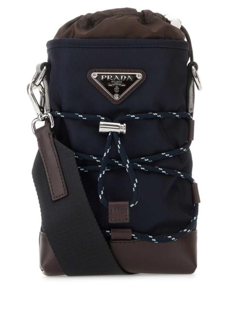Prada Prada Men Dark Blue Canvas Phone Case