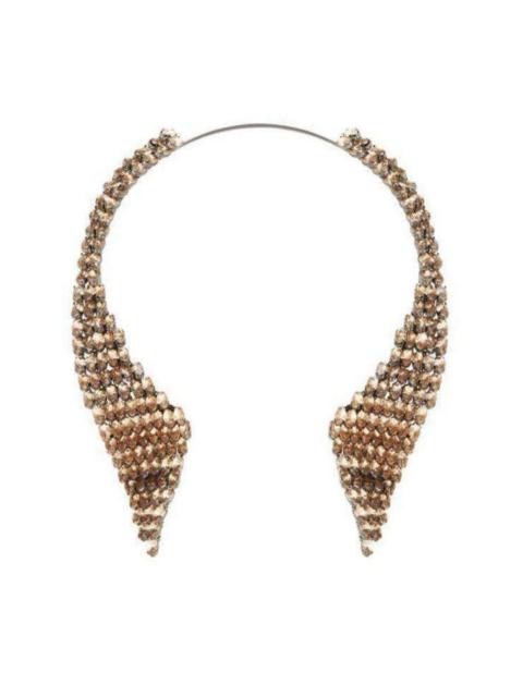 Other Designers Shadow Blush Stone Collar Necklace