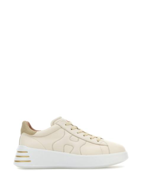 HOGAN Sand leather Rebel sneakers