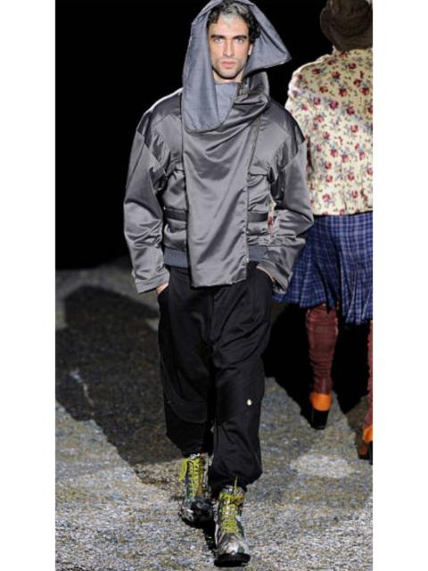 Vivienne Westwood GRAIL! Multipocket twisted black denim pants from FW09