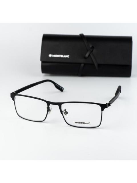 Montblanc Montblanc Men Eyeglasses Black Rectangle MB0187O 001 NEW AUTHENTIC