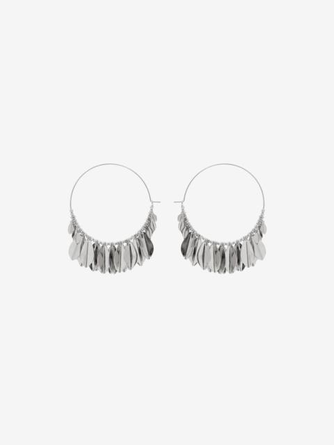 Isabel Marant METAL SHINY LEAF EARRINGS