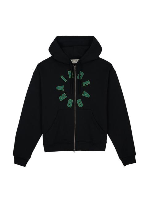 BRAIN DEAD Collegiate Zip Up Hoodie - Black