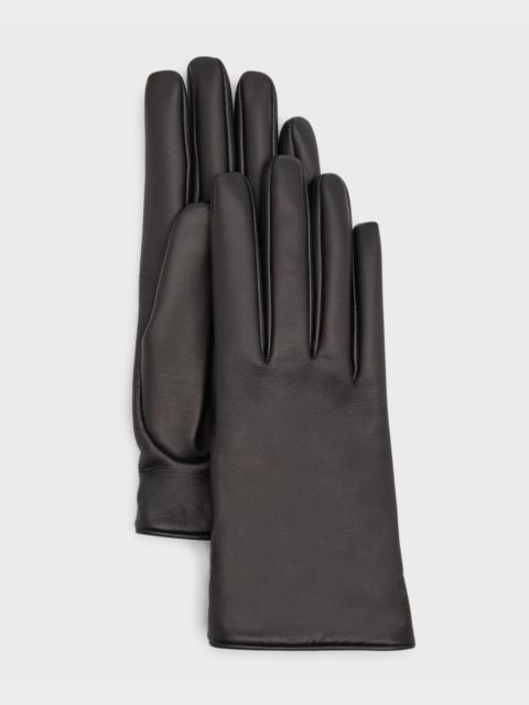 SAINT LAURENT YSL Vintage-Style Slit Gloves