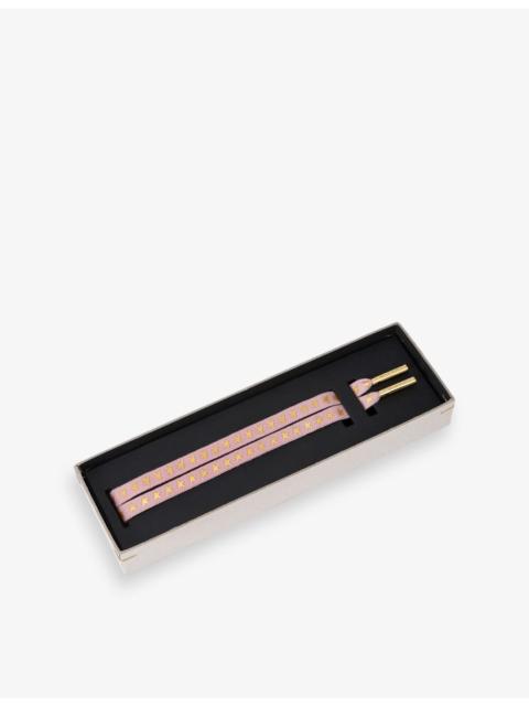 Golden Goose Star-Print Woven Laces