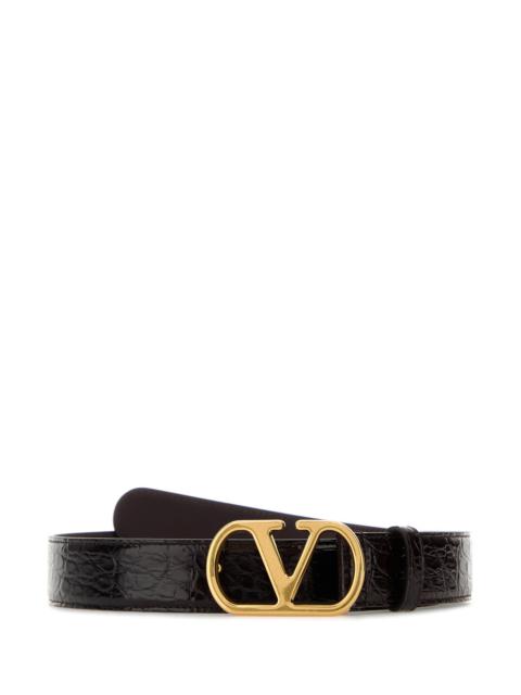 Valentino Brown leather belt