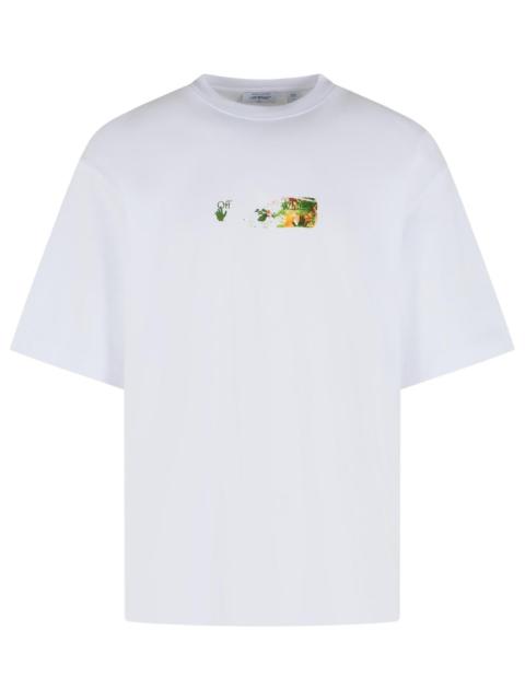 Off-White Off-white 'SPICES Arrow' White Cotton T-shirt