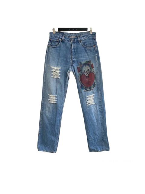 Other Designers Levi's × Levi's Vintage Clothing - Vintage Levis 501 Printed Distressed jeans Kitten