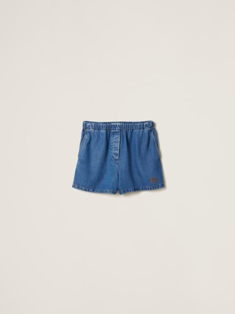Miu Miu Denim Bermudas