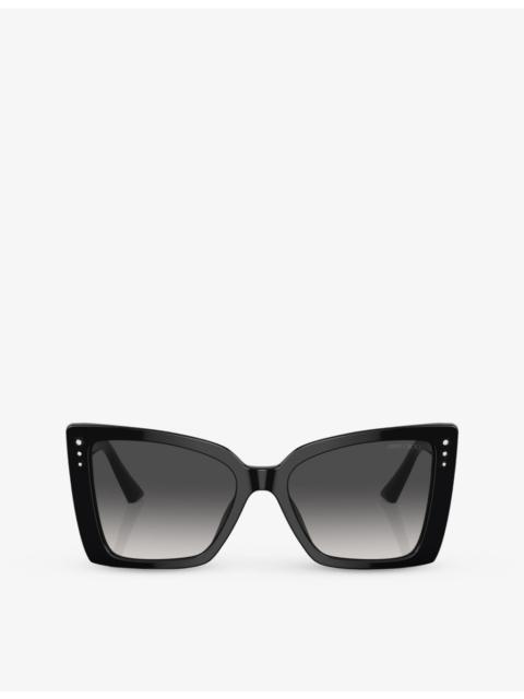 JIMMY CHOO JC5001B square-frame acetate sunglasses