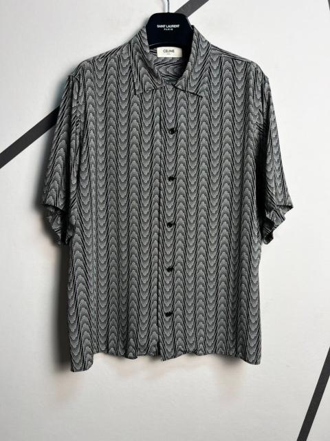 CELINE Celine 2023 Water Wave Print Short Sleeve Shirt