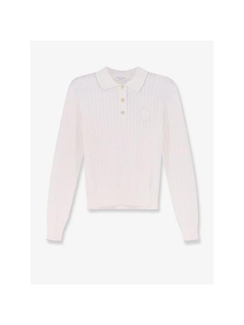Brunello Cucinelli BRUNELLO CUCINELLI Cotton Polo Shirt White New & Authentic (