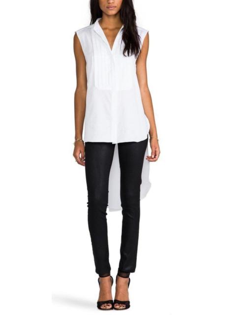 Other Designers White Silk Callista Top