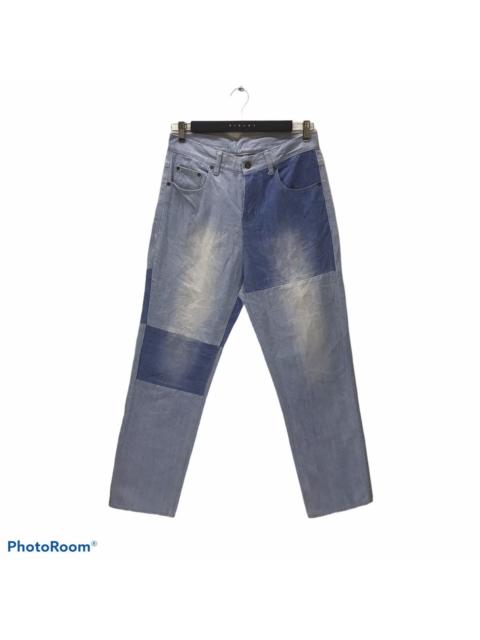 Other Designers Indigo × Japanese Brand - Japanese Brand Cube Sugar Patchwork Jeans