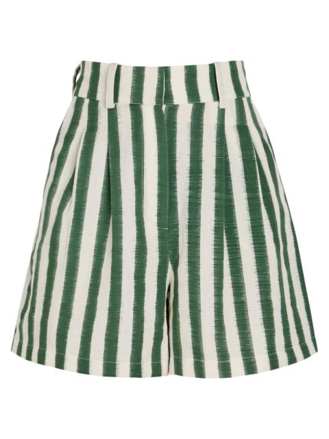 EMPORIO SIRENUSE Emporio Sirenuse Beatrice Striped Cotton Shorts