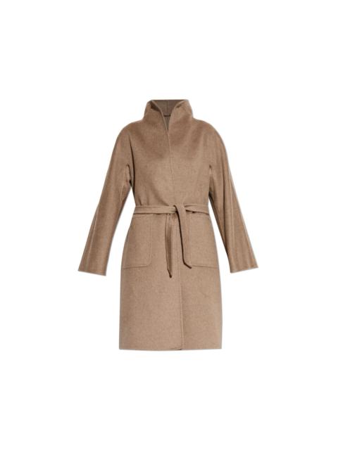 Max Mara MAX MARA Lilia Hazelnut Brown Midi Cashmere Cardigan Coat Ne