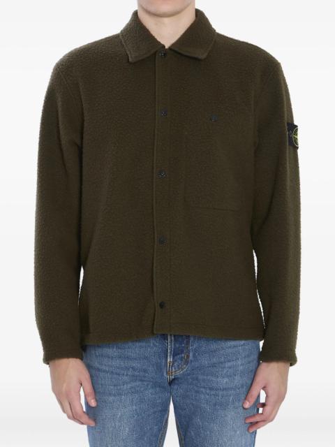 Stone Island virgin wool-blend shirt
