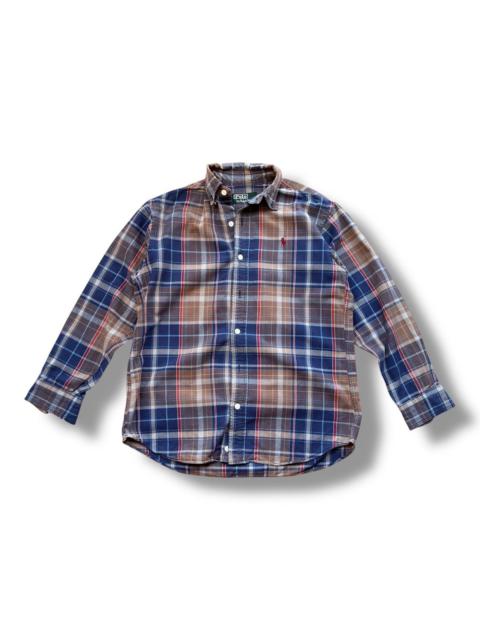 VINTAGE POLO RALPH LAUREN SHIRTS BUTTONS UP FLANNEL