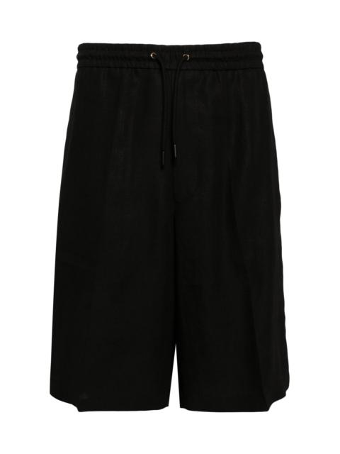 Paul Smith DRAWSTRING-WAIST LINEN SHORTS
