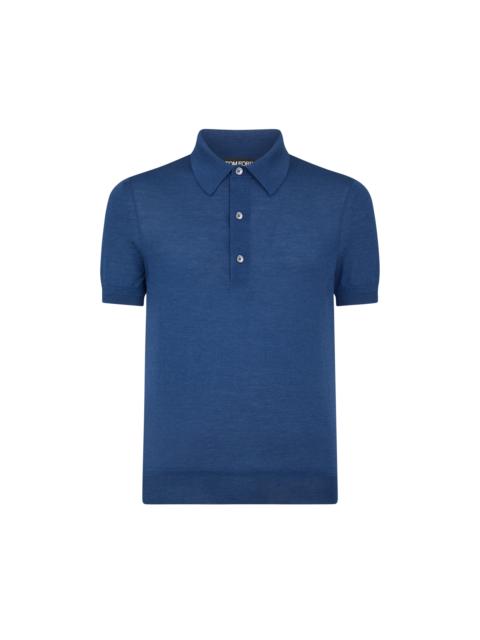 TOM FORD FINE GAUGE CASHMERE SILK KNIT POLO
