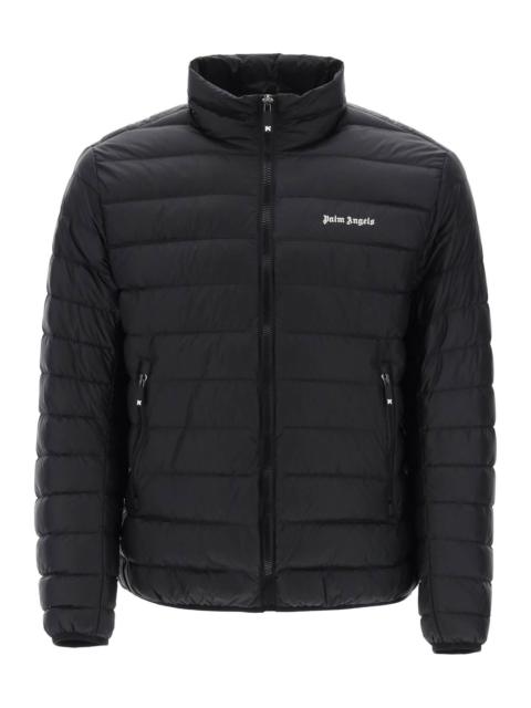 Palm Angels Lightweight Down Jacket With Embroidered Logo