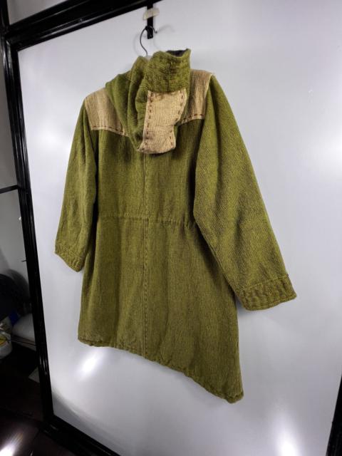 Other Designers Vintage - 🔥 Blanket long Jaket MALAIKA sashiko stitching hooded