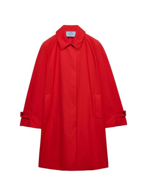 Prada Prada Single-breasted Gabardine Coat
