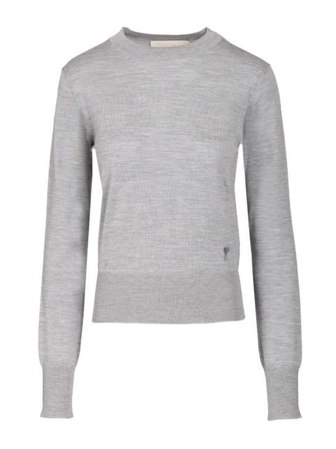 AMI Paris Ami Women Crew Neck Sweater In Wool And Silk