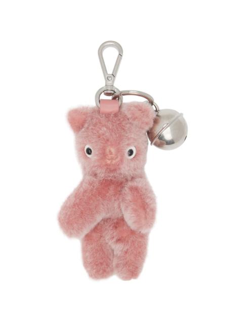 Acne Studios Pink Teddy Bear Keychain