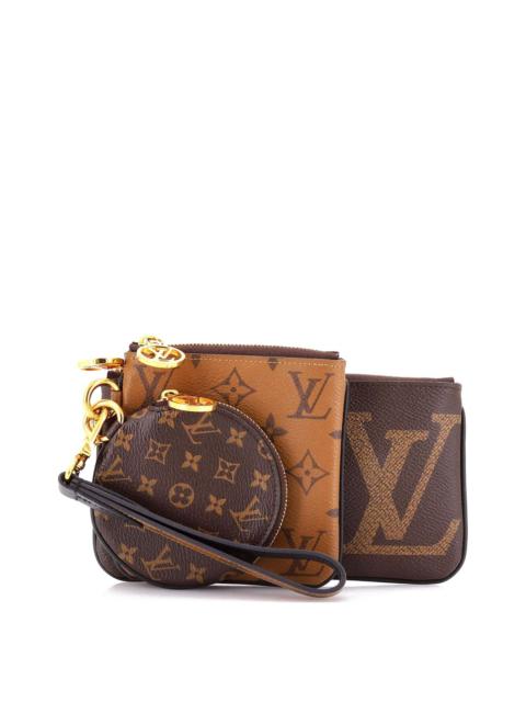 Louis Vuitton Louis Vuitton Brown Reverse Monogram Giant Trio Pouch Set (Authentic Pre-
Loved)