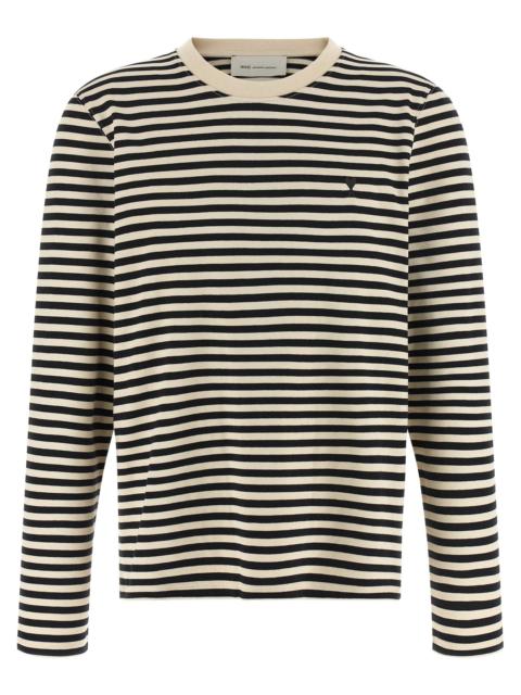 AMI Paris Ami Paris Women 'Ami De Coeur' Marinière T-Shirt