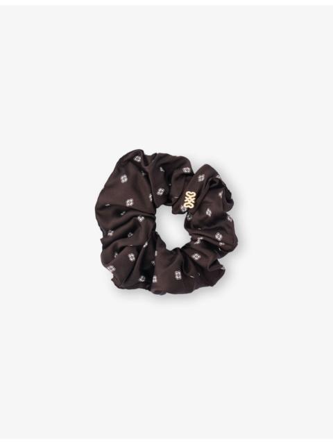 Sandro Patterned Woven Scrunchie